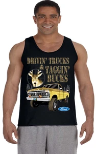 Herren Tank Top Ärmellos Muskel Tee Shirt Hirsch Jagd Ford Trucks T-Shirt - Bild 1 von 1