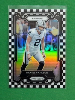 2023 Panini Prizm Football Black and White Checker Parallel #173 Daniel Carlson - Image 1 of 2