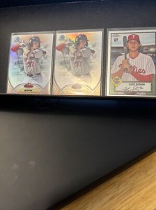 Alec Bohm PHILLIES(3 Card Lot)2020 Bowman Chrome(2)+2021 Topps Chrome(1)*READ