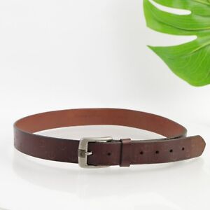 Tommy Bahama Men's Belt Size 36 Brown Leather Anchor Embossed Casual Golf Sail