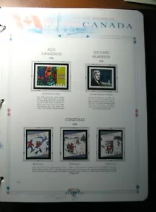 Canada White Ace Page Stamp Scott# 1603,1617,1627-29 Christmas 1996 MNH L303 - Picture 1 of 1