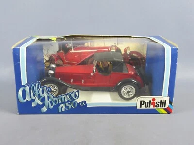 Modellino Alfa Romeo 1750 6C Polistil scala 1/18 giocattoli modellismo vintage - Immagine 1 di 4