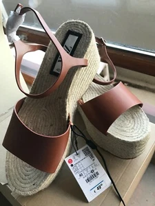 Zara Plateau Sandalen Gr. 40 Neu mit Etikett - Bild 1 von 4