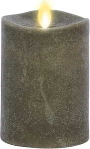 Luminara Flameless Candle LED Pillar Chalky Stone Grey Finish - Real Wax Melt... - Picture 1 of 8