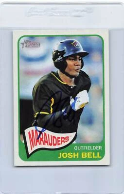 2014 Topps Heritage #41 Josh Bell Marauders Signed Auto *H8441 - Image 1 of 2