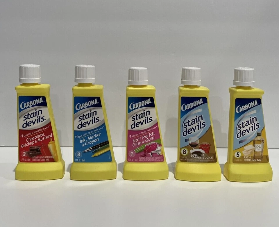 Carbona Stain Devils Spot Remover for Fabrics 5 Fat Grease & Oil 070409004015