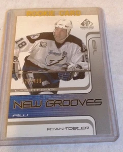 01-02 2001-02 SP GAME USED RYAN TOBLER NEW GROOVES ROOKIE /499 97 LIGHTNING - Picture 1 of 1