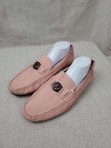 Stacy Adams Driving Loafers Mens Size 11 M Pink Faux Nubuck Slip On Comfort Shoe
