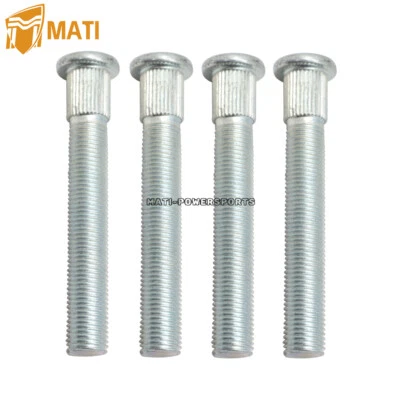4 Pack Front Wheel Studs for Polaris Ranger RZR 800 2008-2014 RZR 570 2012-2013 - Image 1 of 4