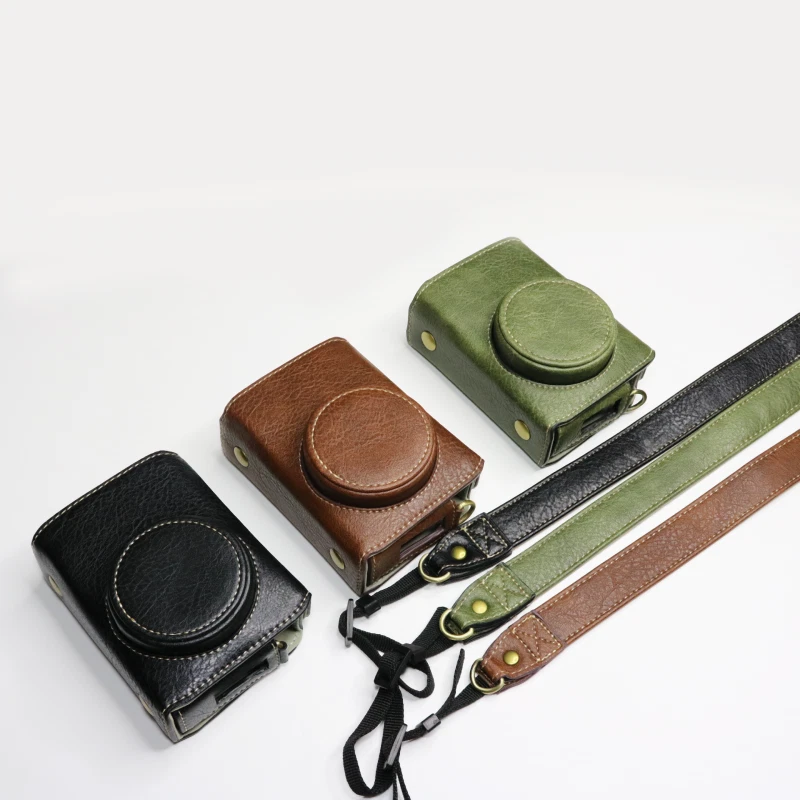 Leather Protect Case With Strap For Camera Ricoh GRIII GRII GR3 GR2 GRIIIX GR3X - Image 1 of 4