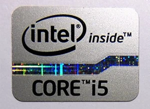 50 Stck. Intel Core i5 Silber Aufkleber Etui Abzeichen Original USA Menge Großhandel Original-Zubehör-Hersteller - Bild 1 von 1
