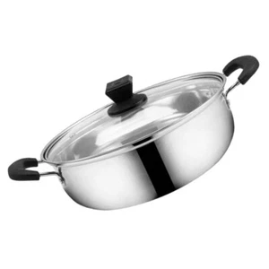 Hot Pot Aus Edelstahl Topf Mit Zwei Henkeln Kochtopf Für Lebensmittel - Bild 1 von 12