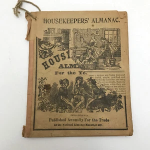 Antique Housekeepers Almanac Philadelphia 1902 Calendar Court Recipes Ads Annual - Picture 1 of 10