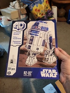 Star Wars 4D Build R2-D2 Cardstock 201pc Model Kit - Designed for Display - Picture 1 of 8