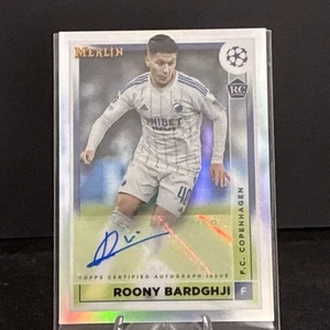 2024/25 Topps Merlin Roony Bardghji Rookie Card Auto SSP - Picture 1 of 2