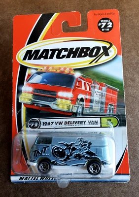 VW 2000 Matchbox 1967 furgoneta de reparto transportador azul 1-100 serie Tour 2/5 #72 Foto 1 de 4