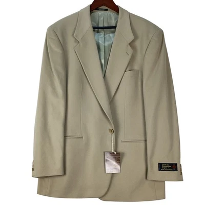 Cloth by Ermenegildo Zegna NewTag Mens 46T Blazer Tan Wool Cashmere Italian Made - Image 1 of 4