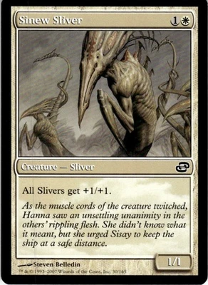 MTG Sinew Sliver NEARMINT NM / Magic The Gathering : Planar Chaos - Image 1 of 2