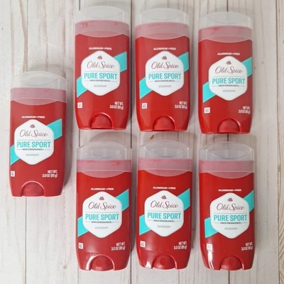 Desodorante Old Spice High Endurance Pure Sport sin aluminio 3 oz Foto 1 de 4