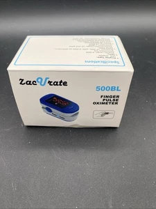 Pulsossimetro da dito Zacurate serie 500BL monitor ossigeno nel sangue misuratore SpO2 - Foto 1 di 4