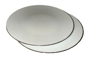 Noritake Fremont 6127 Dinner Plate 10.5” Platinum Trim Japan Replacement China - Picture 1 of 4