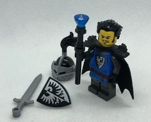 Lego Black Falcons King Warlord Castle Minifigure Knight Fig Cape Shield L313 - Bild 1 von 4
