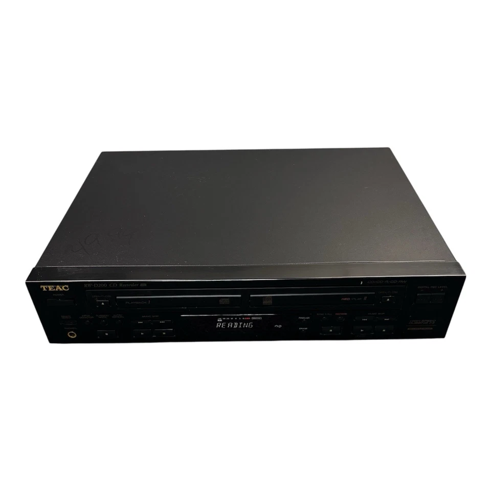 TEAC RW-D200 CD Recorder/dubbing Parts or Repair Playback Side Stuck Right Works - Image 1 of 4