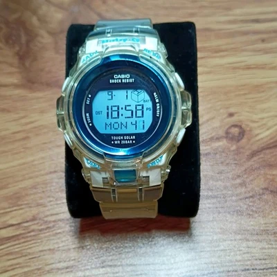 RARE! Casio BGR300EB-7 3015 Baby G Blue/Clear Tough Solar Women's  - Image 1 of 4