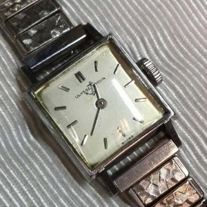 ULYSSE NARDIN Ladies Watch Manual White Dial Square 17mm Vintage - Picture 1 of 4