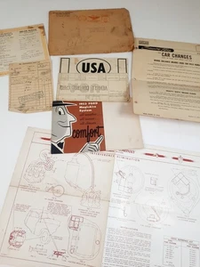 Vintage 1953 Ford Auto Papiere Militärfahrzeug Ausweise & Schilder - Bild 1 von 24