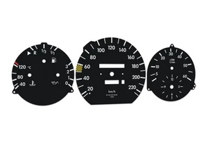 For Mercedes-Benz S Class W126 Diesel - Speedometer gauges from MPH to km/h - Bild 1 von 7