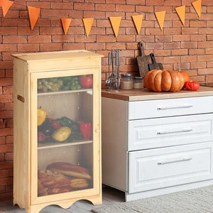 Colingmill Wooden Potato and Onion Storage Bin Wooden Bread Storage Bin Veget... - Picture 1 of 7