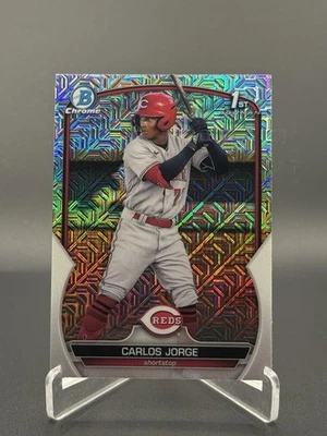 Bowman Carlos Jorge 1st Mojo Refractor Cincinnati Reds 2023 #BCP-120 Foto 1 de 3