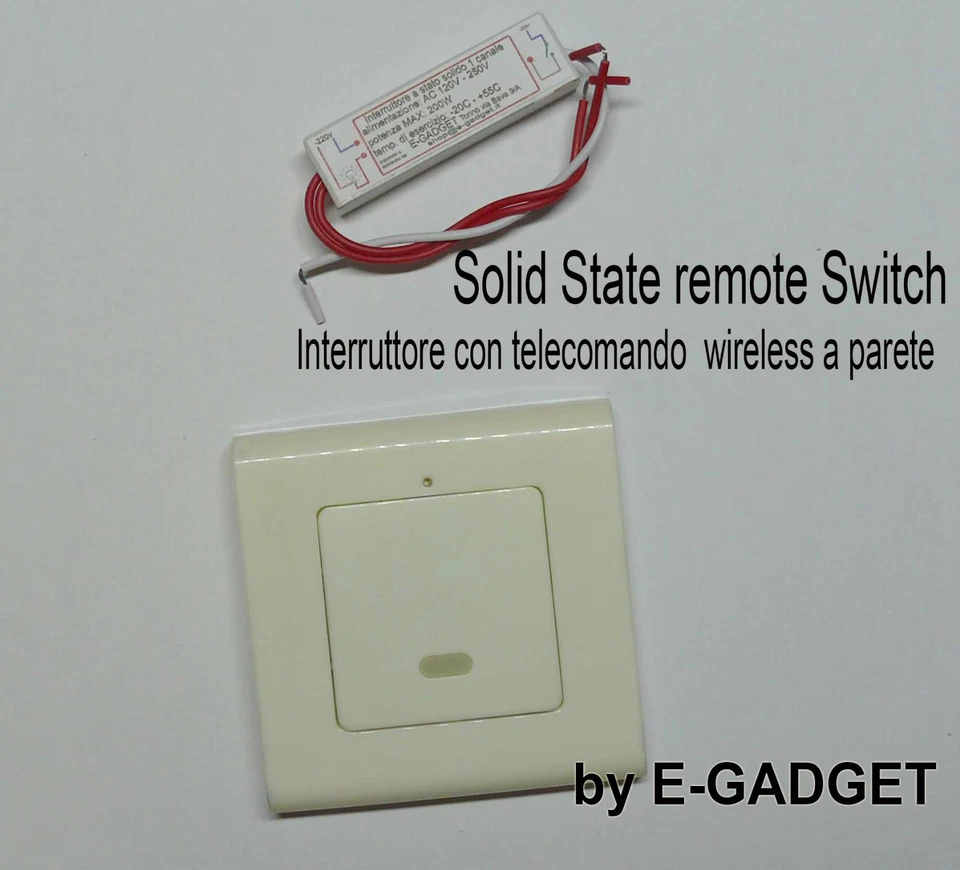 MINI INTERRUTTORE A UN CANALE TELECOMANDO WIRELESS switch remote  - Immagine 1 di 1