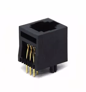 10pc Telephone Jack RJ11 6P6C Connector Female Socket PCB Soldering Pin 850-24 - Picture 1 of 5