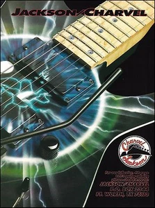 Jackson Charvel PC1 Adrenalize White Lightning guitar advertisement 1993 ad - Picture 1 of 3