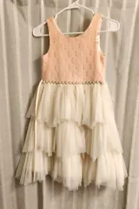 American Princess Pink & White Dress Easter or Summer Size 10 - Picture 1 of 7