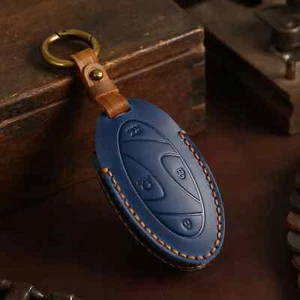 Key Fob Cover Car Keyring Case Shell Holder for Hyundai Grandeur GN7 Kona Ev - Foto 1 di 11