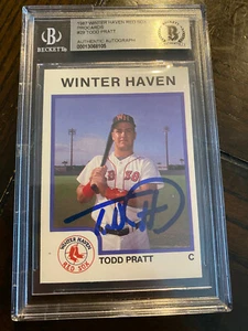 1987 Procards TODD PRATT Signed autograph RC winter haven red sox BAS Beckett - Picture 1 of 1