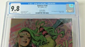 BATMAN 108 - 1:50 CGC 9.8 1ST FULL APP MIRACLE MOLLY ARTGERM FOIL DC COMICS 2021 - Picture 1 of 5