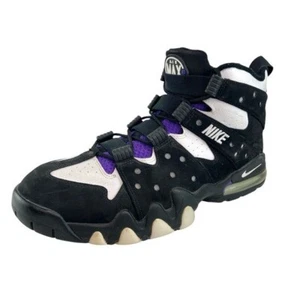 Men's Size 12 Nike Air Max 2 CB 1994 Sneaker in Black White and Purple - Picture 1 of 7