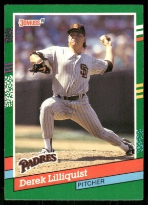 1991 Donruss #570 Derek Lilliquist - San Diego Padres - Image 1 of 2