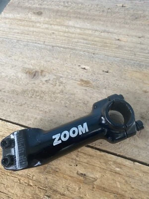 Vintage 110mm  Black Zoom Threadless MTB Stem-28.6mm-25.4mm Bar - Image 1 of 4