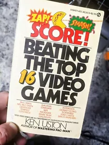SCORE! BEATING THE TOP 16 VIDEO GAMES by KEN USTON 1982 Vintage Retro game Novel - Picture 1 of 1