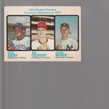 1973 O-Pee-Chee #608 Busby/Colpaert/Medich RC Pitchers NM YANKEES INDIANS ROYALS