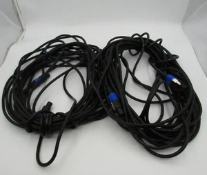 Seismic Audio 75FT Speakon Cables Pair Barely Used Works Speaker Twist Ends - Picture 1 of 5