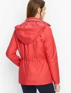 Veste imperméable doublée polaire coupe-vent orange T by Talbots XLP Tech - Photo 1/13