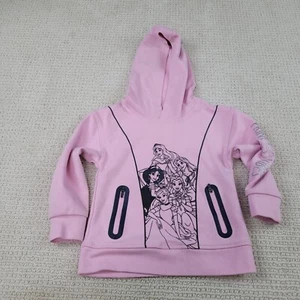 Disney Frozen Sweatshirt Girls 4T Princess Pink Pullover Hoodie Sweater Fleece - Picture 1 of 7