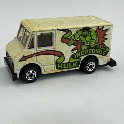 Hot Wheels 1976 Scene Machine White Van 1978 The Incredible Hulk Marvel Heroes Foto 1 de 4