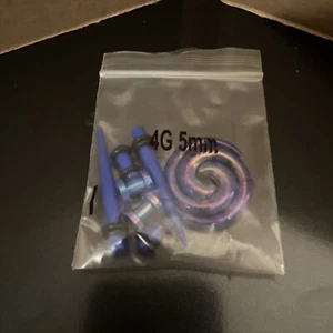JDXN Acrylic Ear Stretching Kit Tapers Plugs Silicone Tunnels Gauges Expander - Picture 1 of 2